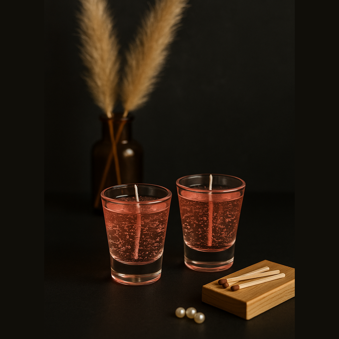 SOE Blush Berry- Gel Glass Candles (set of 2)