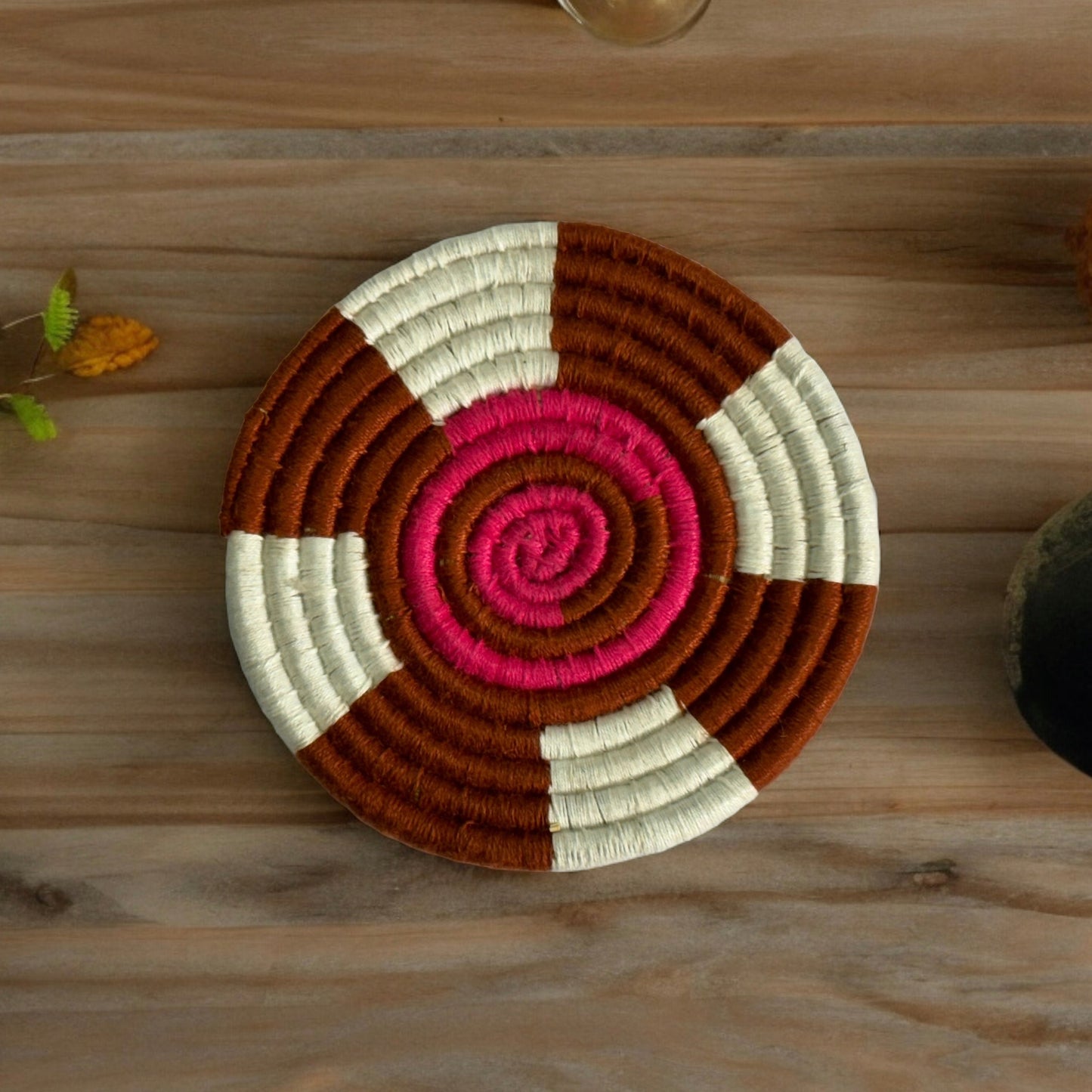 SOE Colourful Pine-needle Coasters: Set of 3