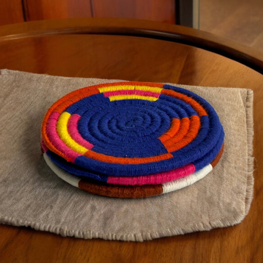 SOE Colourful Pine-needle Coasters: Set of 3