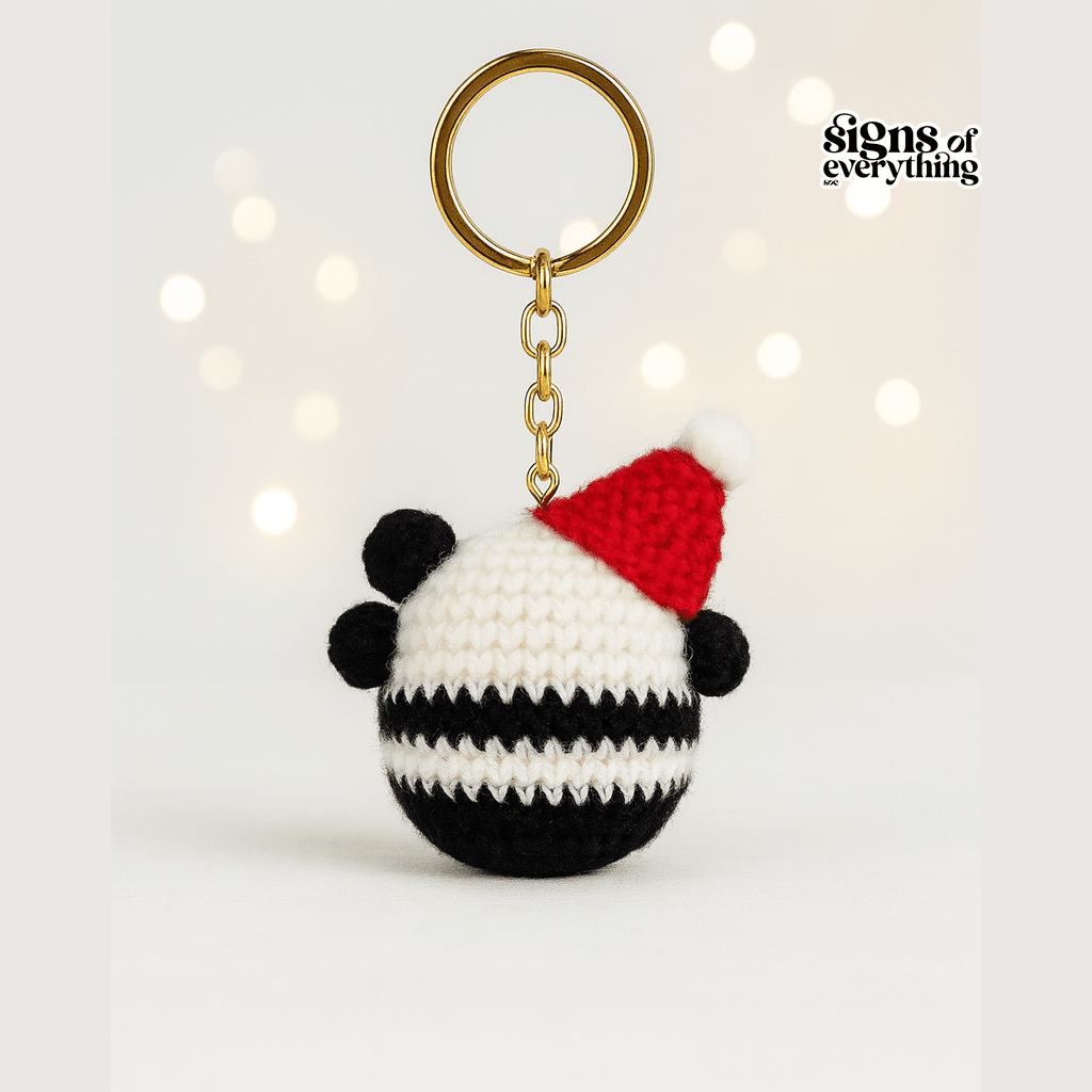 SOE Christmas Panda | Holiday Edition Keychain/ Bagcharm