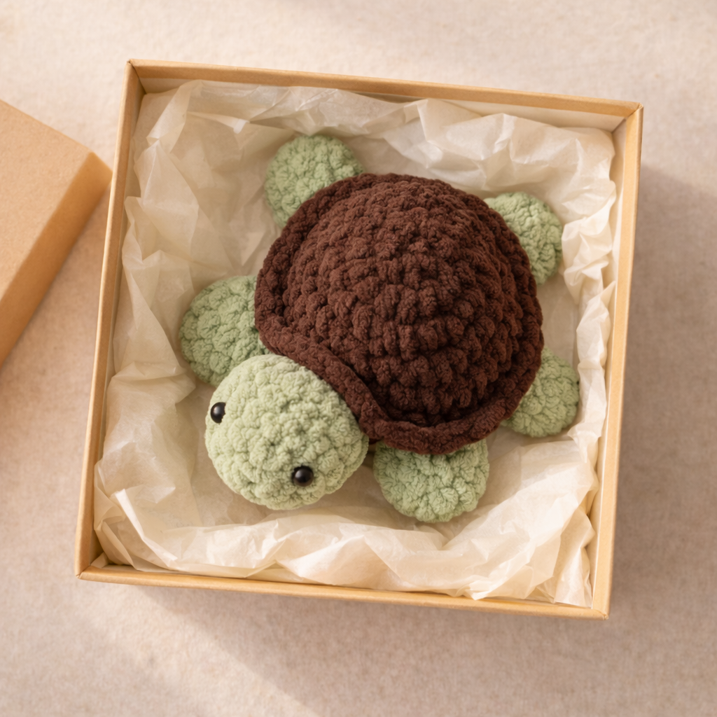 SOE Crochet Turtle Plushy | Handmade Stuffed Toy | Safe Handmade Gift | Signs of Everything