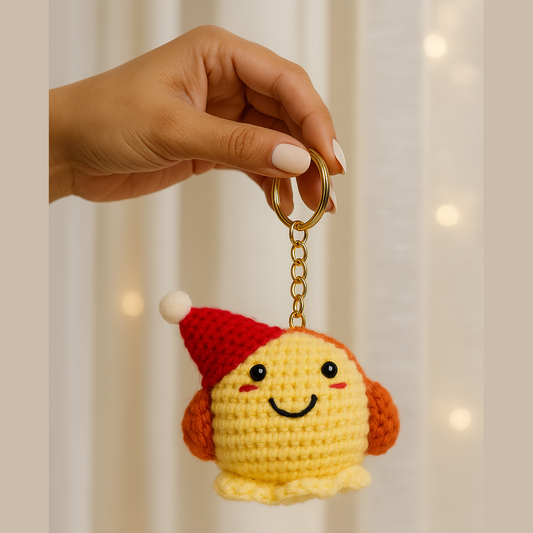Christmas Special Edition – Sunny Crochet Bagcharm / Keychain (Handmade)