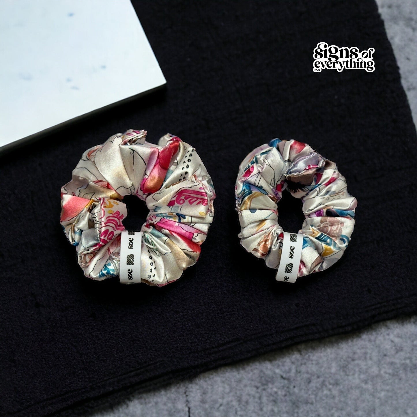Debase Cupcake Scrunchie: Set of 2 ( Medium & Small )