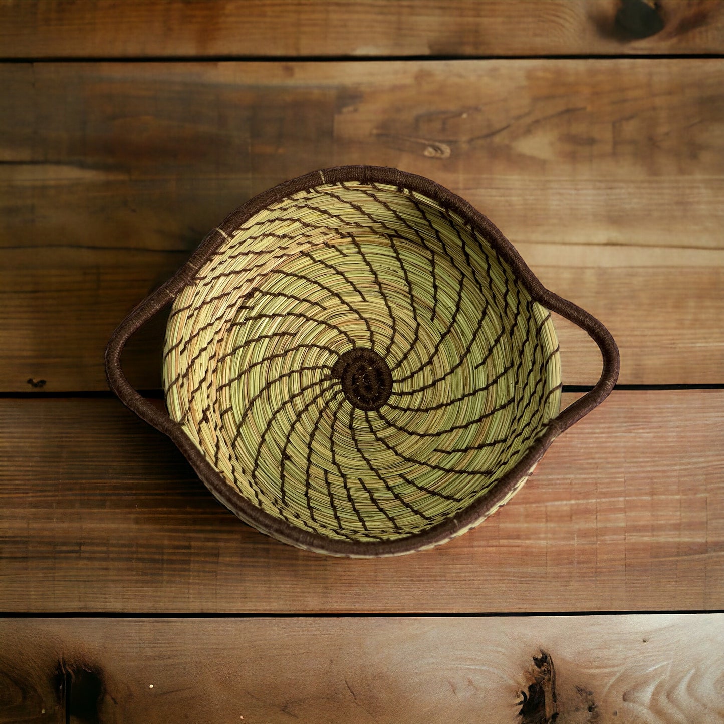 SOE Pine-needle Brown Basket: Handwoven by SHG
