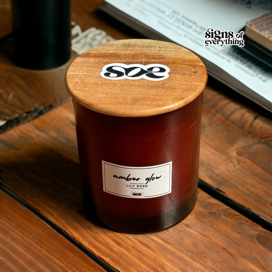 eco friendly soy candle with wooden lid