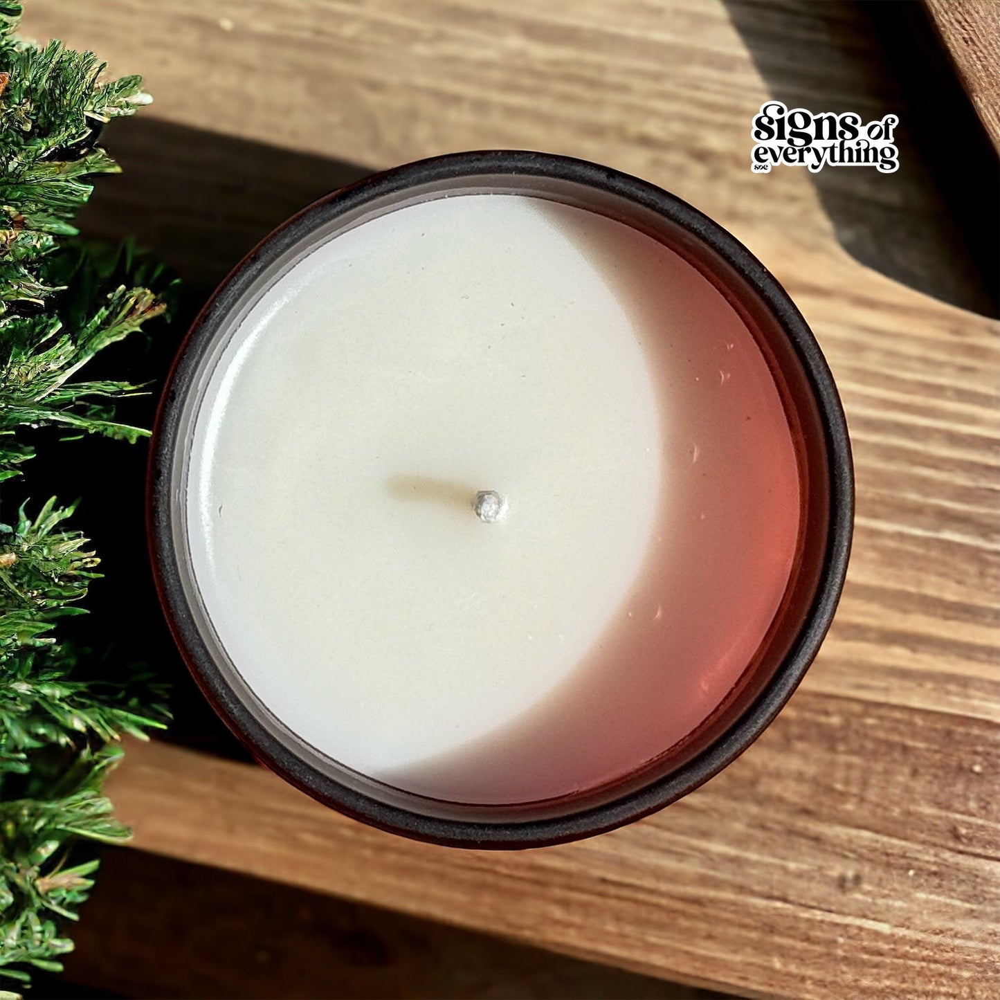 SOE Amber Glow (WOODY SPICE): Glass Jar Candles with Wooden Lid