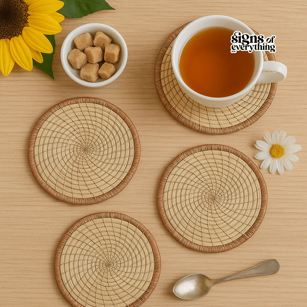SOE PineWeave Coasters- Set of 4