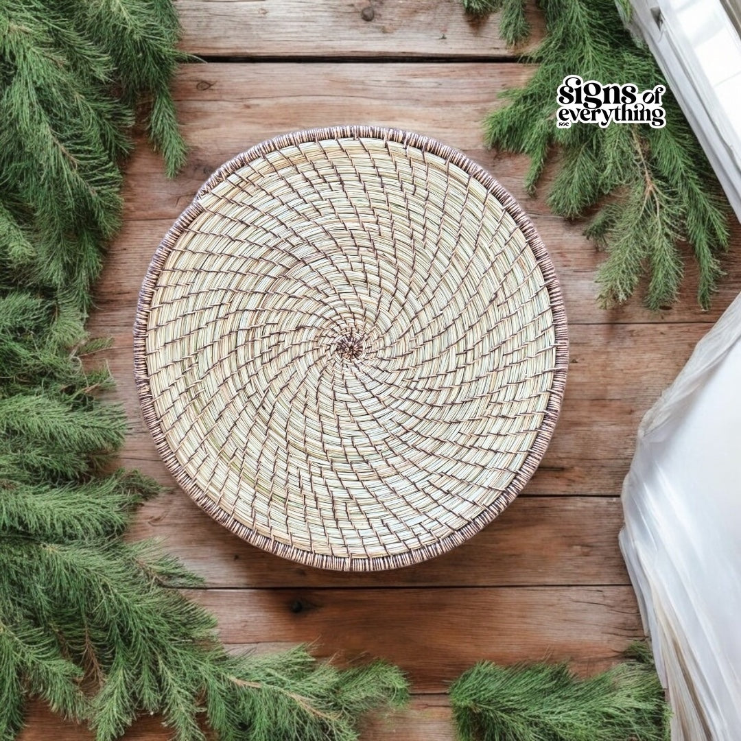 handcrafted pine needle placemats set of four
pine needle dining table mats handmade
eco friendly pine needle table placemats
Himalayan pine needle woven placemats