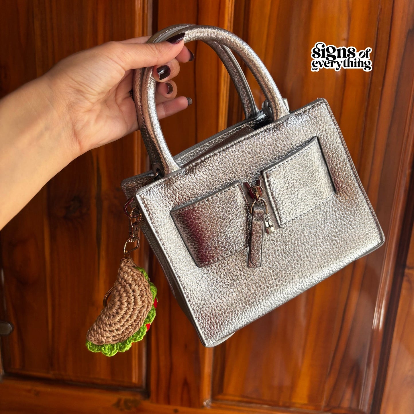 SOE Taco Crochet Keychain/ Bagcharm