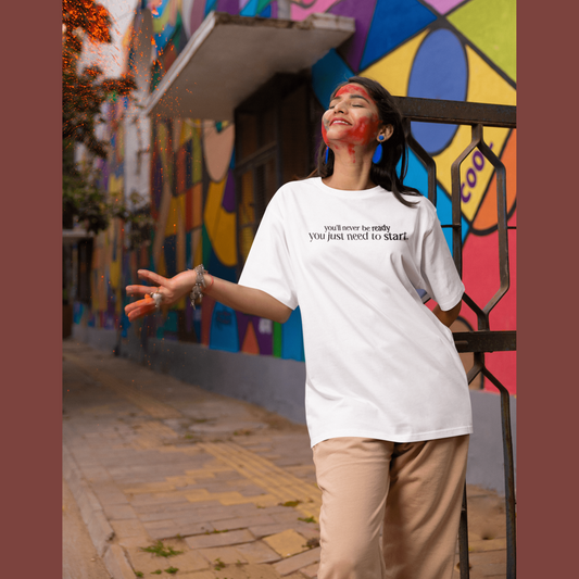 SOE Need To Start Tee White Front