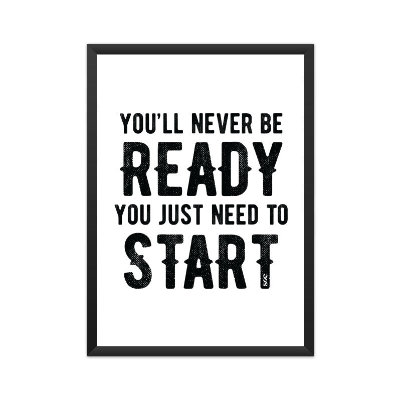 SOE Need To Start Framed Poster