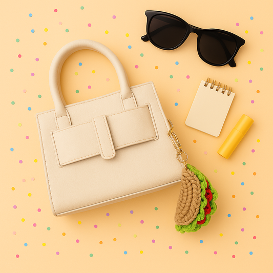 SOE Taco Crochet Keychain/ Bagcharm