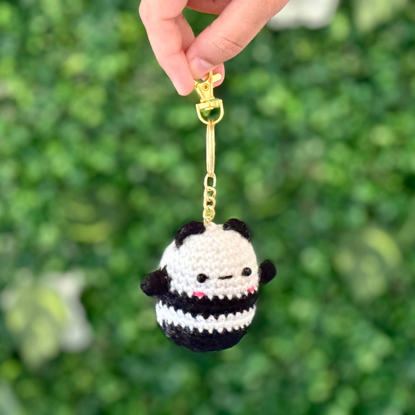 SOE Baby Panda Bagcharms: Crochet Keyring