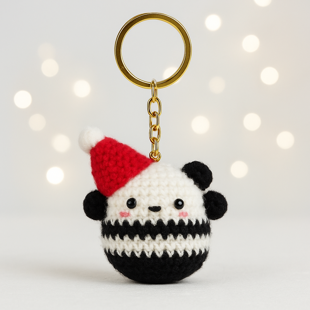 Christmas Panda | Holiday Edition Keychain/ Bagcharm