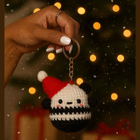 Christmas Panda | Holiday Edition Keychain/ Bagcharm