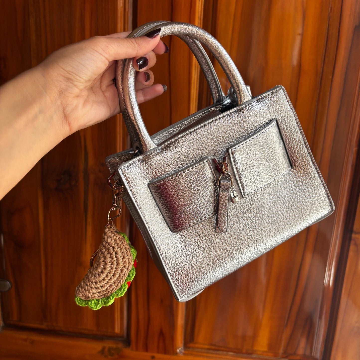 SOE Taco Crochet Keychain/ Bagcharm