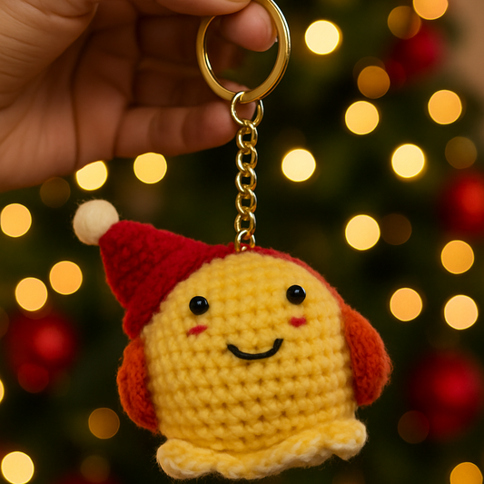 Christmas Special Edition – Sunny Crochet Bagcharm / Keychain (Handmade)