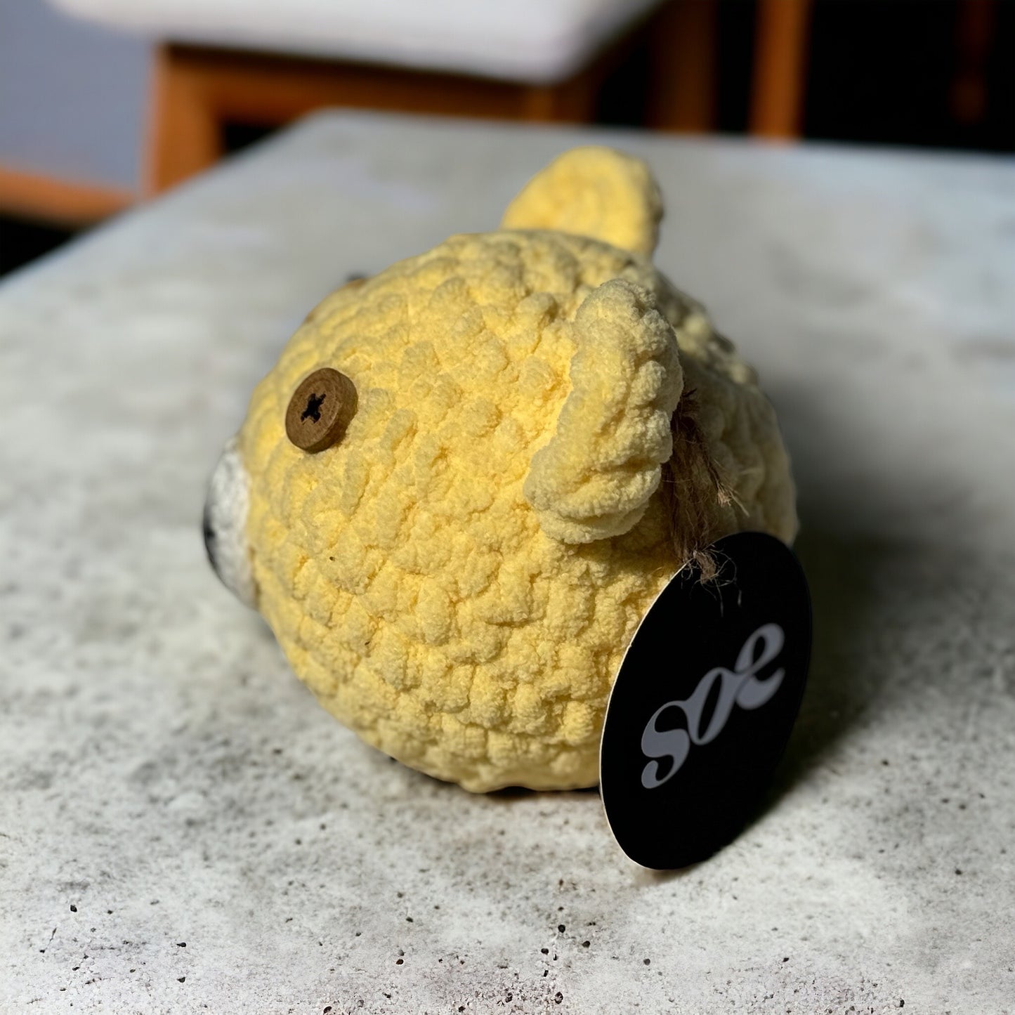 SOE Crochet Rattle Teddy Ball