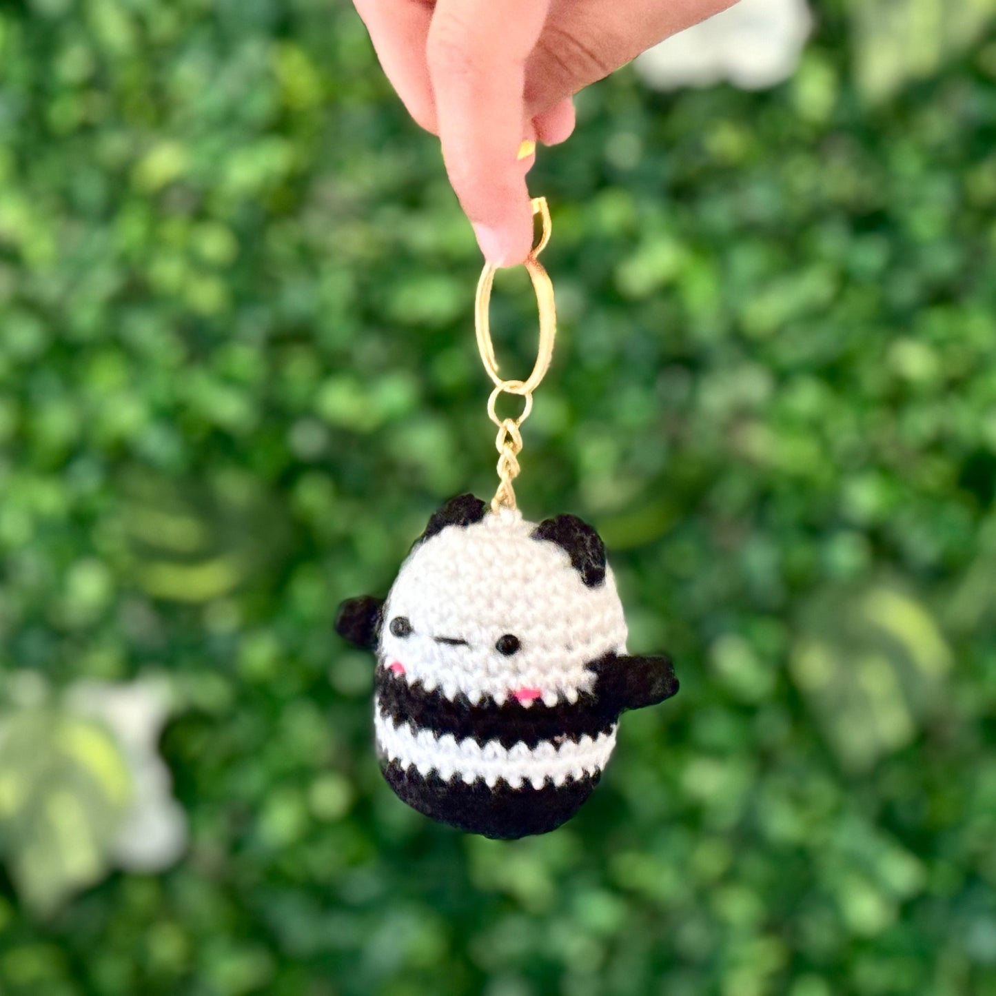 SOE Baby Panda Bagcharms: Crochet Keyring