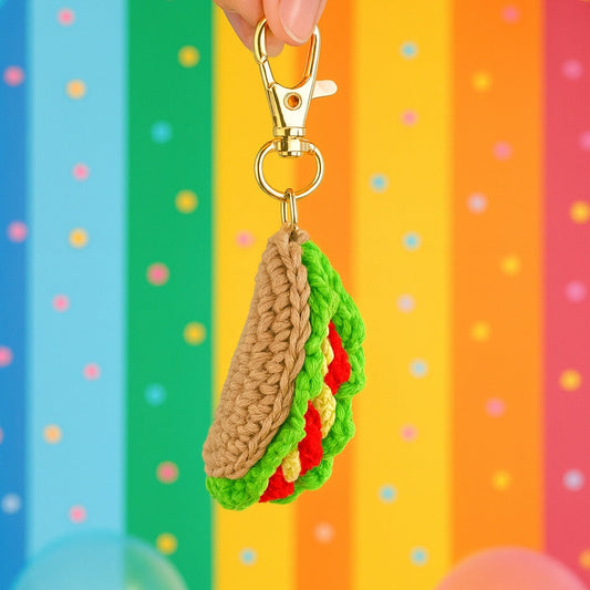 SOE Taco Crochet Keychain/ Bagcharm