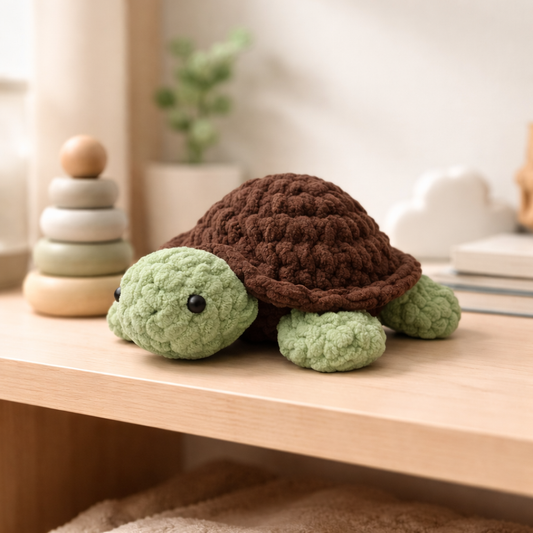 SOE Crochet Turtle Plushy | Handmade Stuffed Toy | Safe Handmade Gift | Signs of Everything