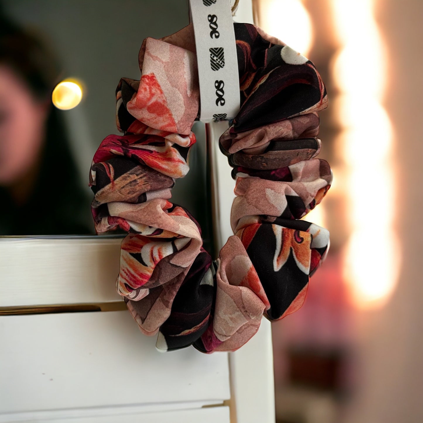 Debase English Rose Midnight Scrunchie: Set of 3 (Small, Medium & Large)