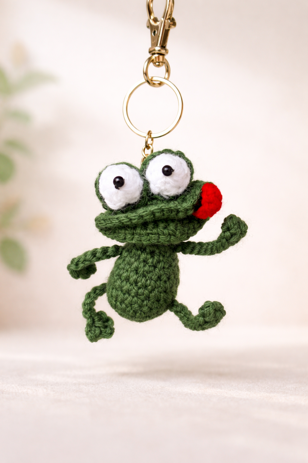 SOE Mr. Froggo Crochet Keychain/ Bagcharm