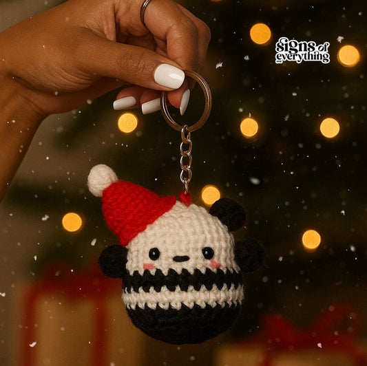 SOE Christmas Panda | Holiday Edition Keychain/ Bagcharm