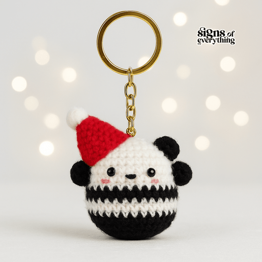 SOE Christmas Panda | Holiday Edition Keychain/ Bagcharm