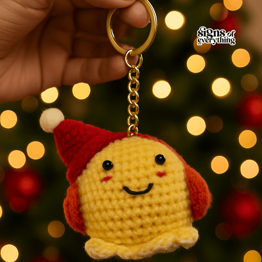 SOE Christmas Sunny Crochet Bagcharm / Keychain (Handmade)
