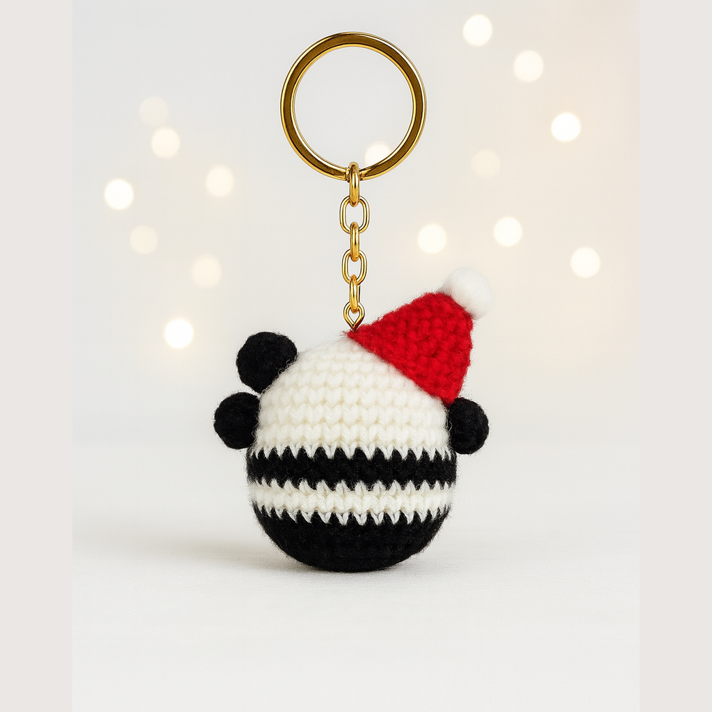 Christmas Panda | Holiday Edition Keychain/ Bagcharm
