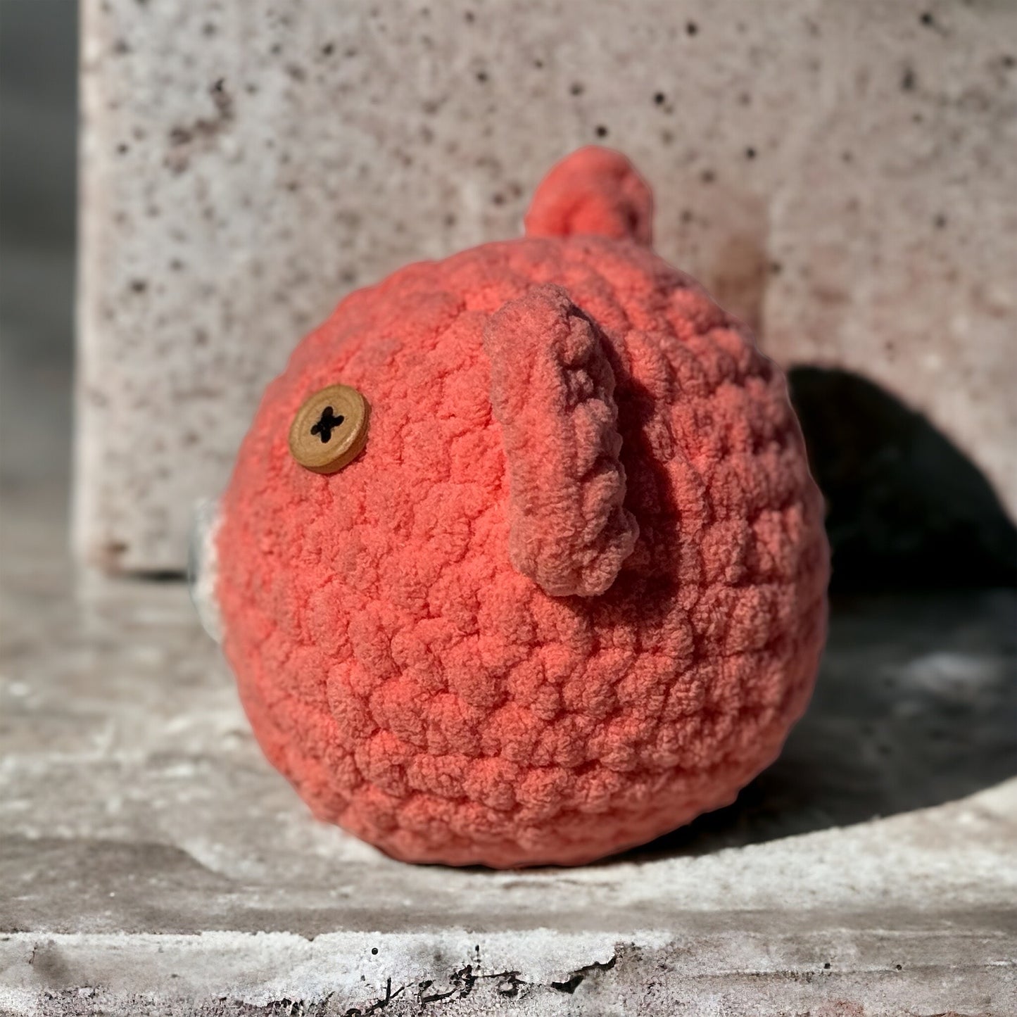 SOE Crochet Rattle Teddy Ball