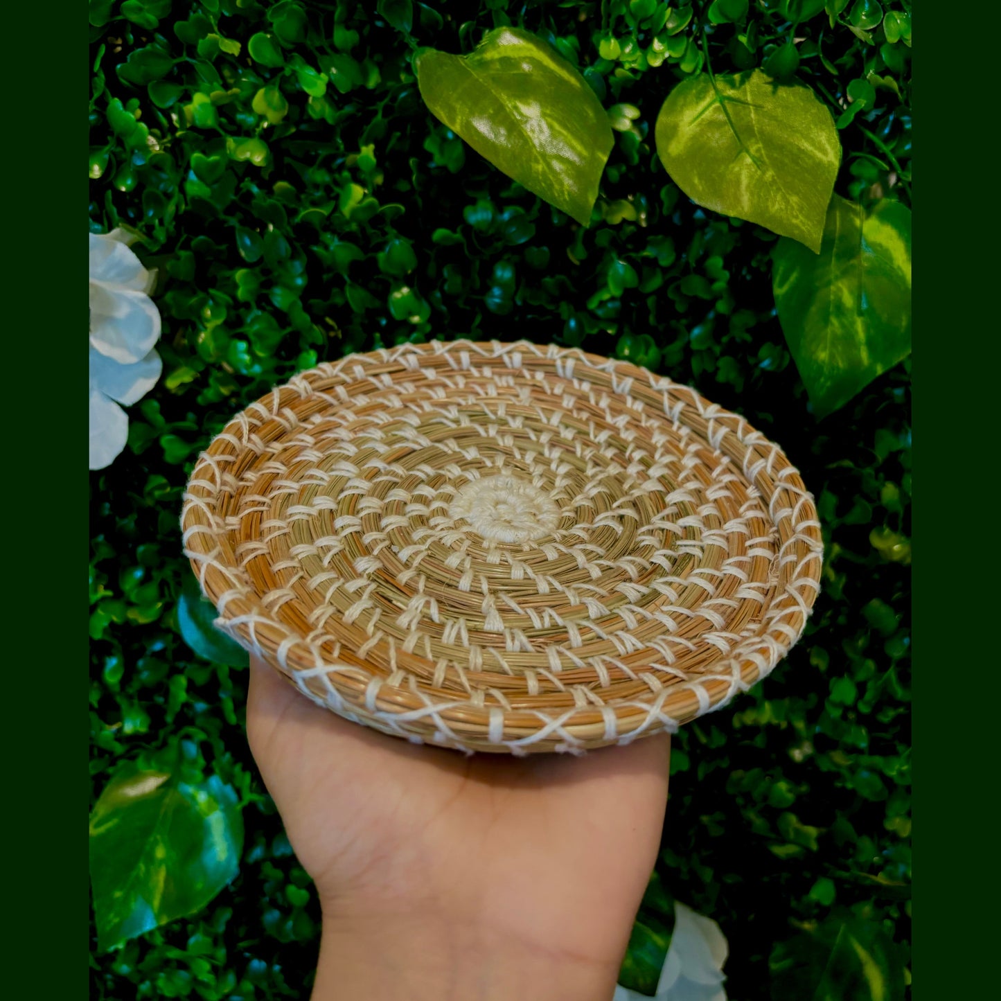 SOE Pine-needle Pooja Thali(plate): Rakshabandhan Pooja Plate