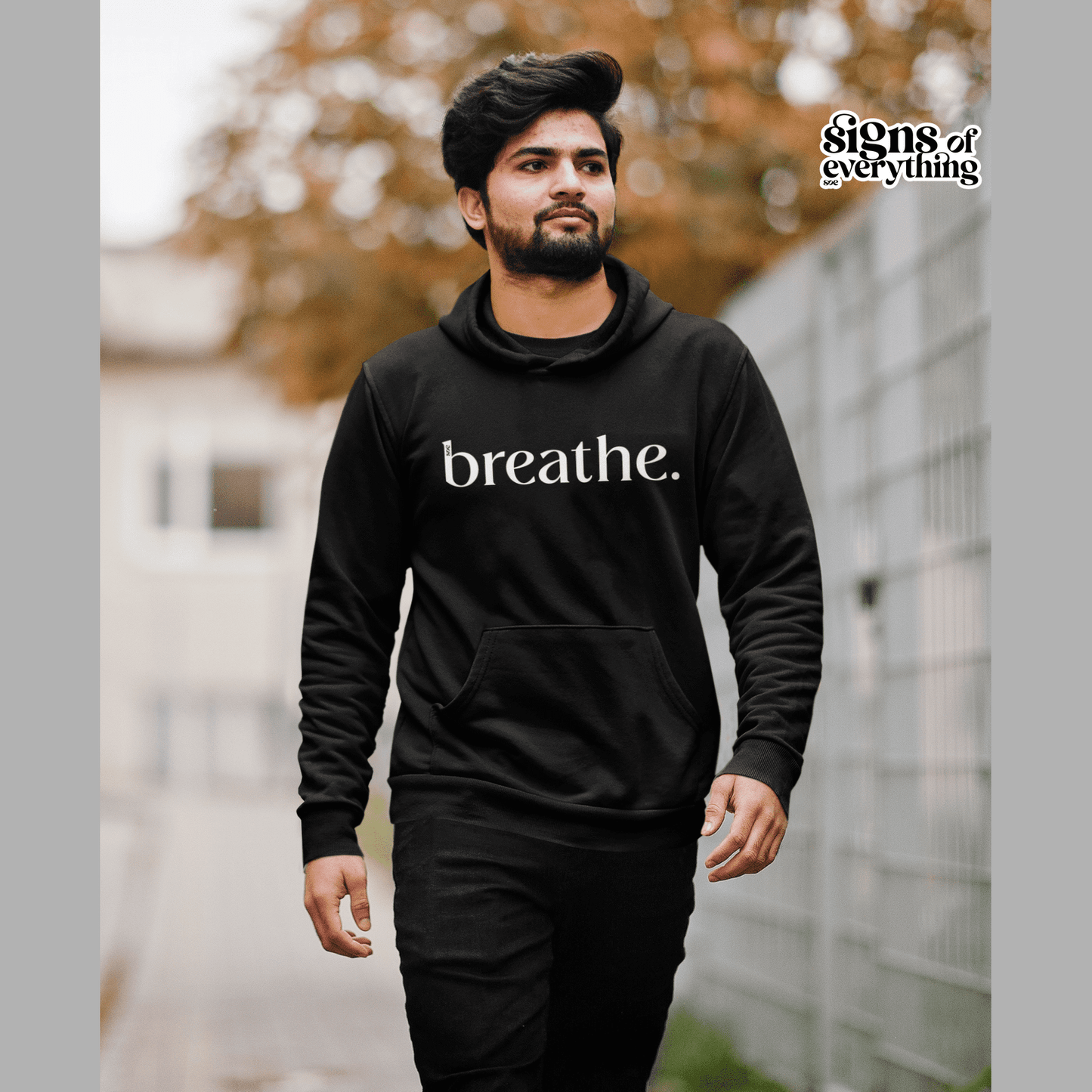 SOE Breathe Hoodie Black Front