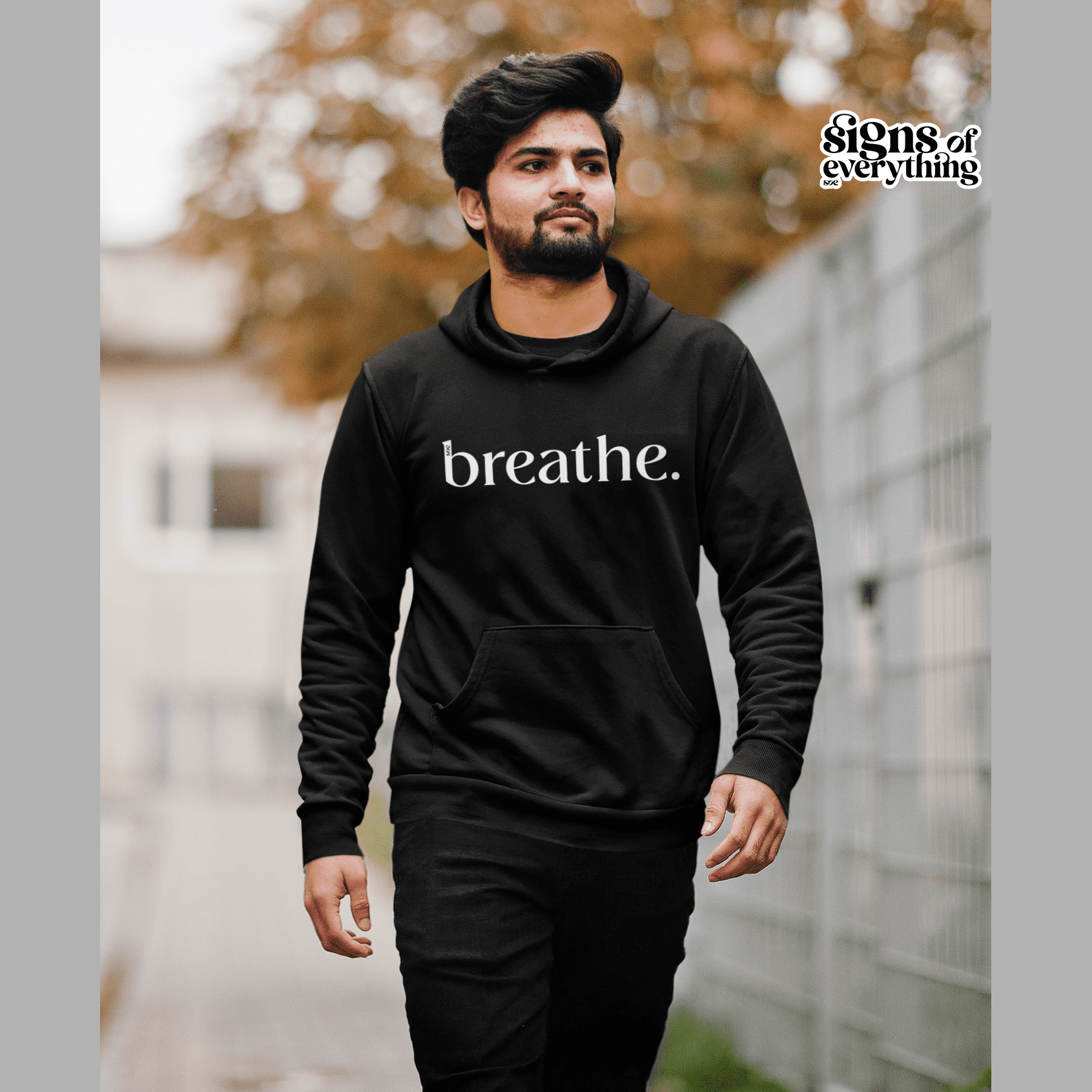 SOE Breathe Hoodie Black Front