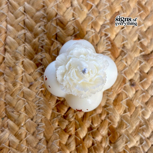 SOE Bubble Rose Candle: Set of 4 (Rose Gold & White) – Made with Soy Wax and Scented with Vanilla