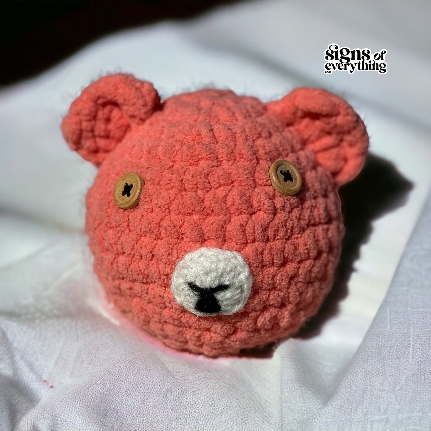 SOE Crochet Rattle Teddy Ball