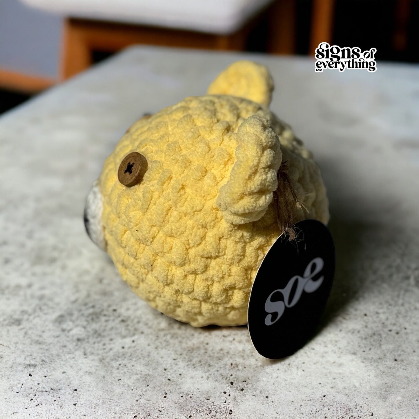 SOE Crochet Rattle Teddy Ball