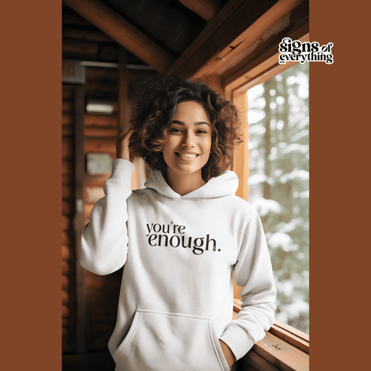 SOE You're enough Hoodie White 1