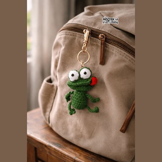 SOE Mr. Froggo Crochet Keychain/ Bagcharm