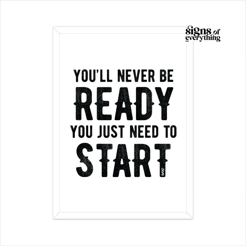 SOE Need To Start Framed Poster
