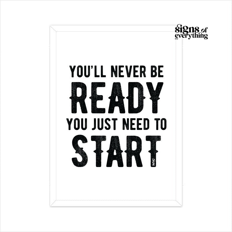 SOE Need To Start Framed Poster