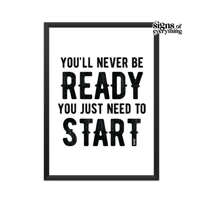 SOE Need To Start Framed Poster