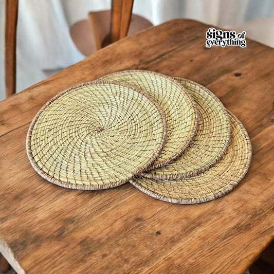 handcrafted pine needle placemats set of four
pine needle dining table mats handmade
eco friendly pine needle table placemats
Himalayan pine needle woven placemats
natural fiber pine needle table mats
