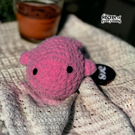 bubblegum pink crochet fish plush toy handmade
handmade pink crochet fish stuffed toy
soft bubblegum pink crochet fish plush toy India
crochet fish toy by Himalayan women artisans
cute bubblegum pink crochet fish toy

