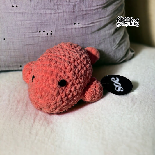 handmade crochet fish plush toy salmon color
soft crochet fish stuffed toy handmade India
crochet fish toy by Himalayan artisans
cute salmon crochet fish plush toy
handmade crochet animal toy for kids
