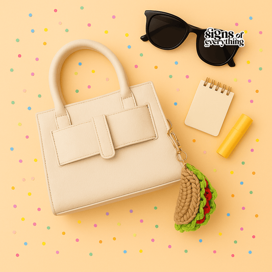 SOE Taco Crochet Keychain/ Bagcharm