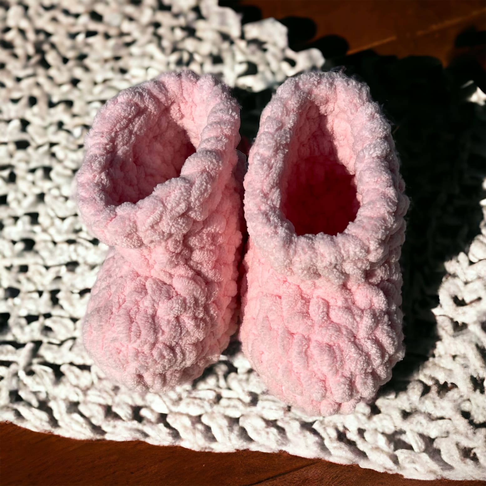SOE Crochet Baby Booties PINK 7