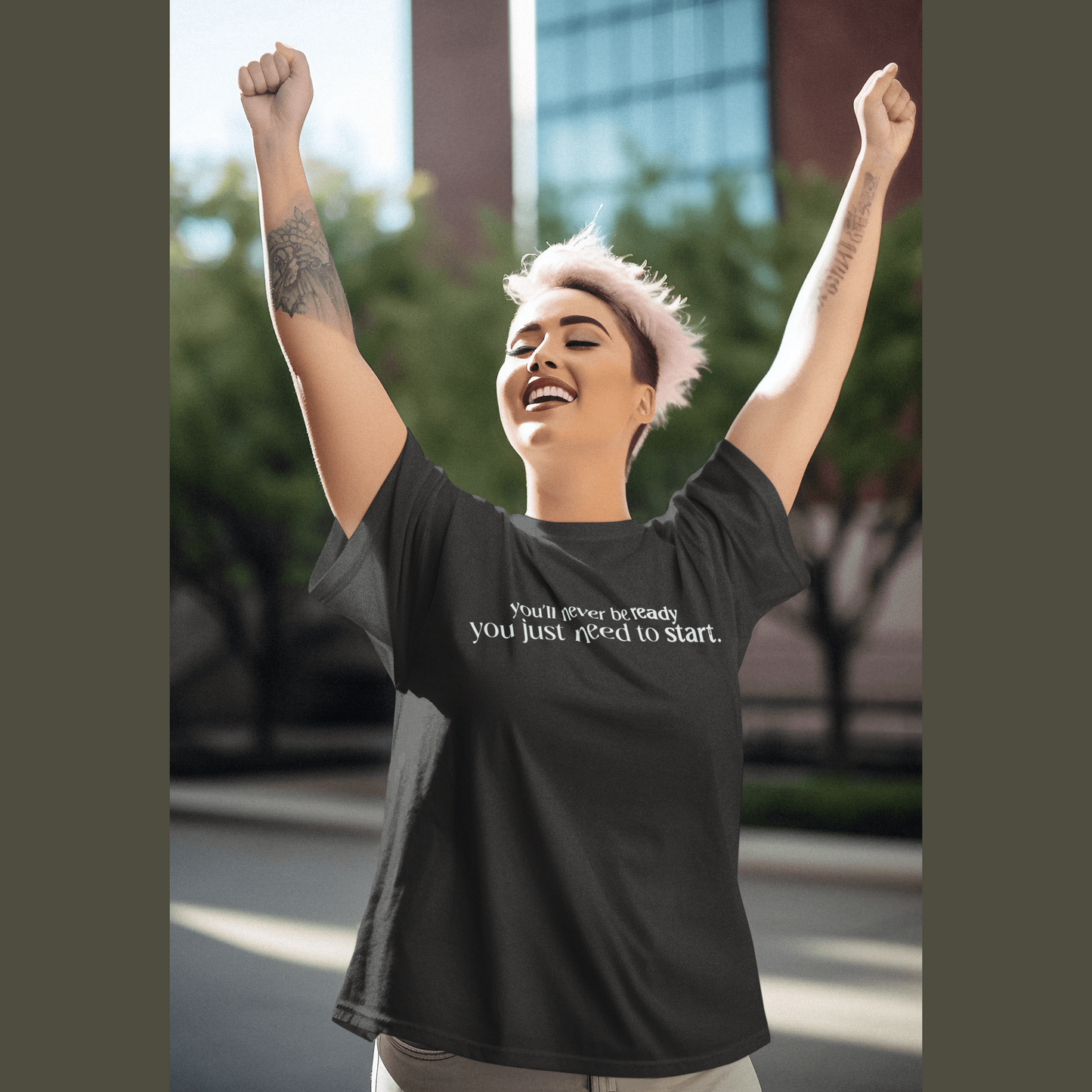 SOE Need To Start Tee Black Front