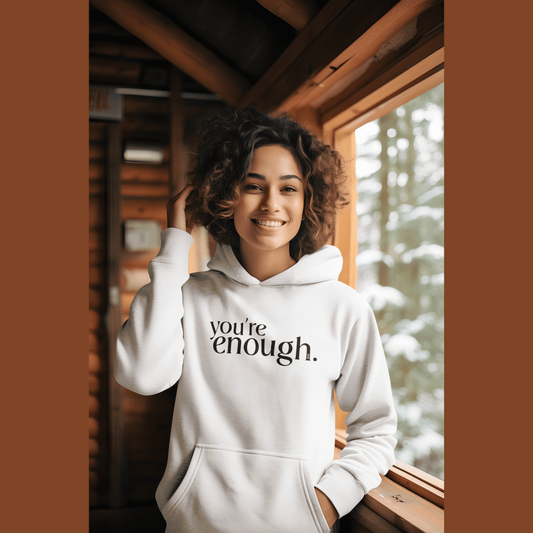 SOE You're enough Hoodie White 1